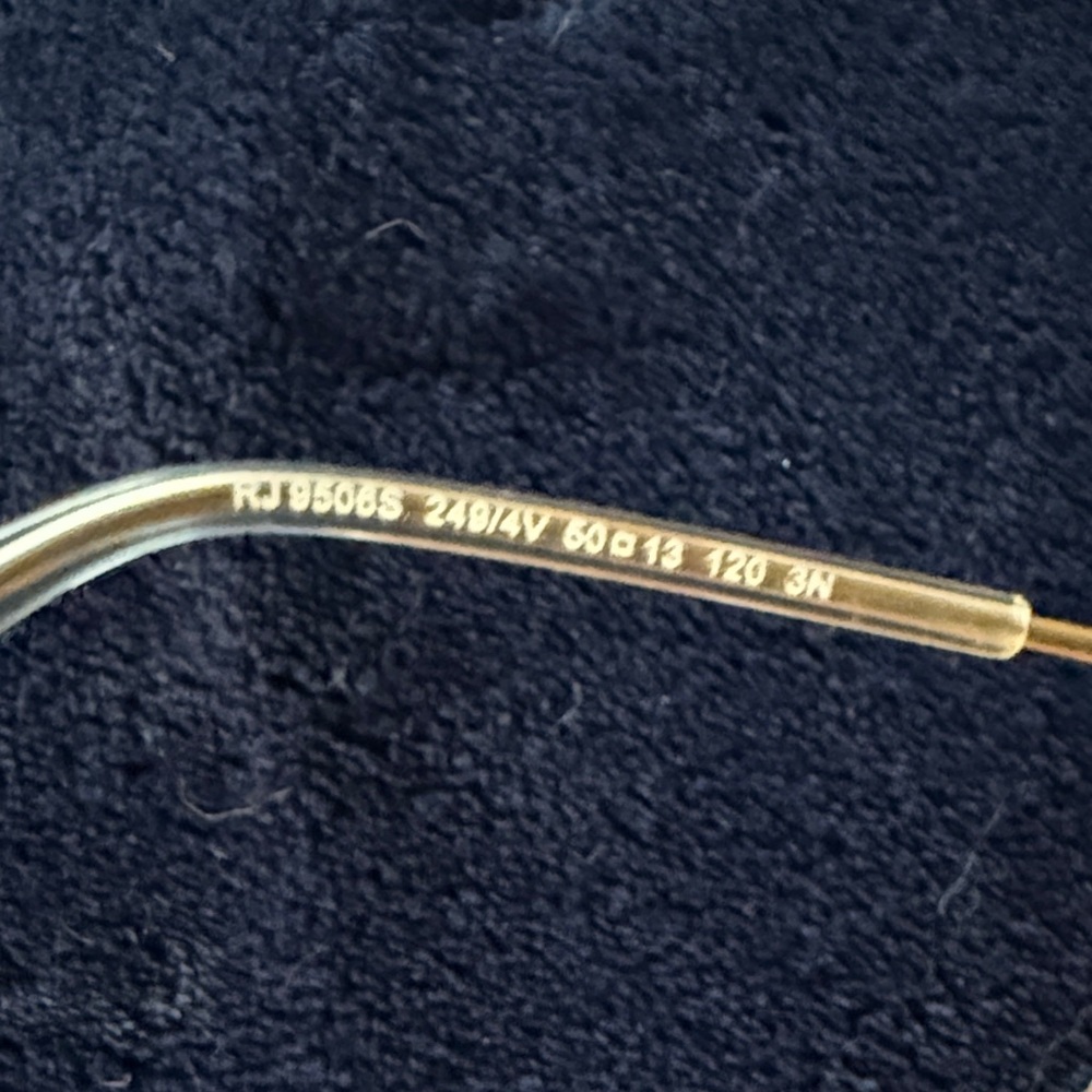 Ray-Ban Jr. Gold Frame Aviator Sunglasses - Picture 6 of 8
